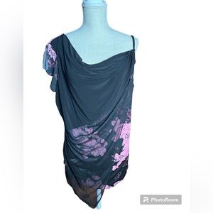 La Khaki Pink Floral Blouse